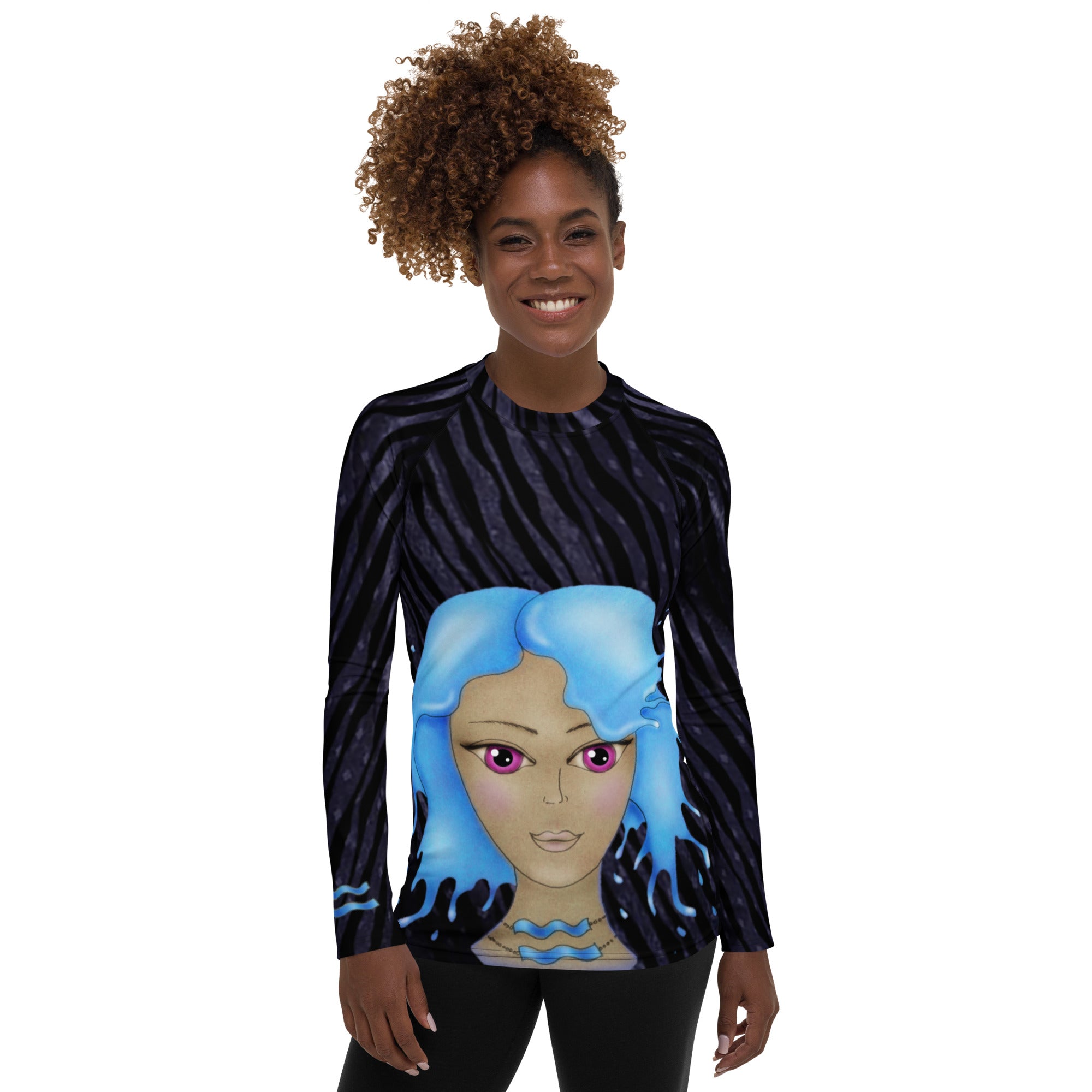 aquarius-exercise-gym-top-rashguard-runningtop-dance-top-cosmic-yoga-wickedyo2